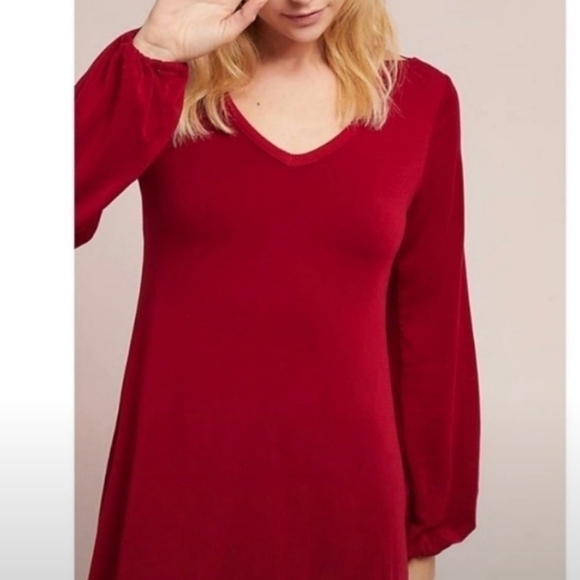 Anthropologie Michael‎ Stars Red Dress Small NWT - Picture 4 of 10